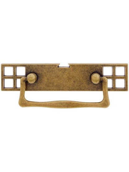 Mackintosh Bail Pull with Pierced Back plate - 2 1/2inch Center-to-Center.